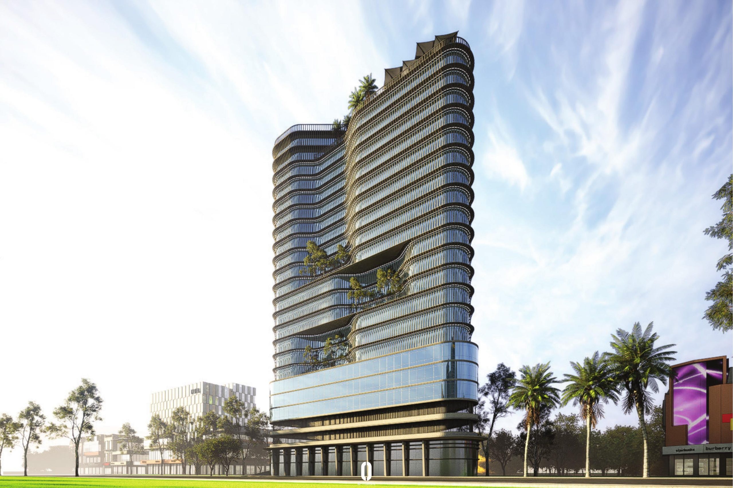 R+20 New Skyline — Front Elevation