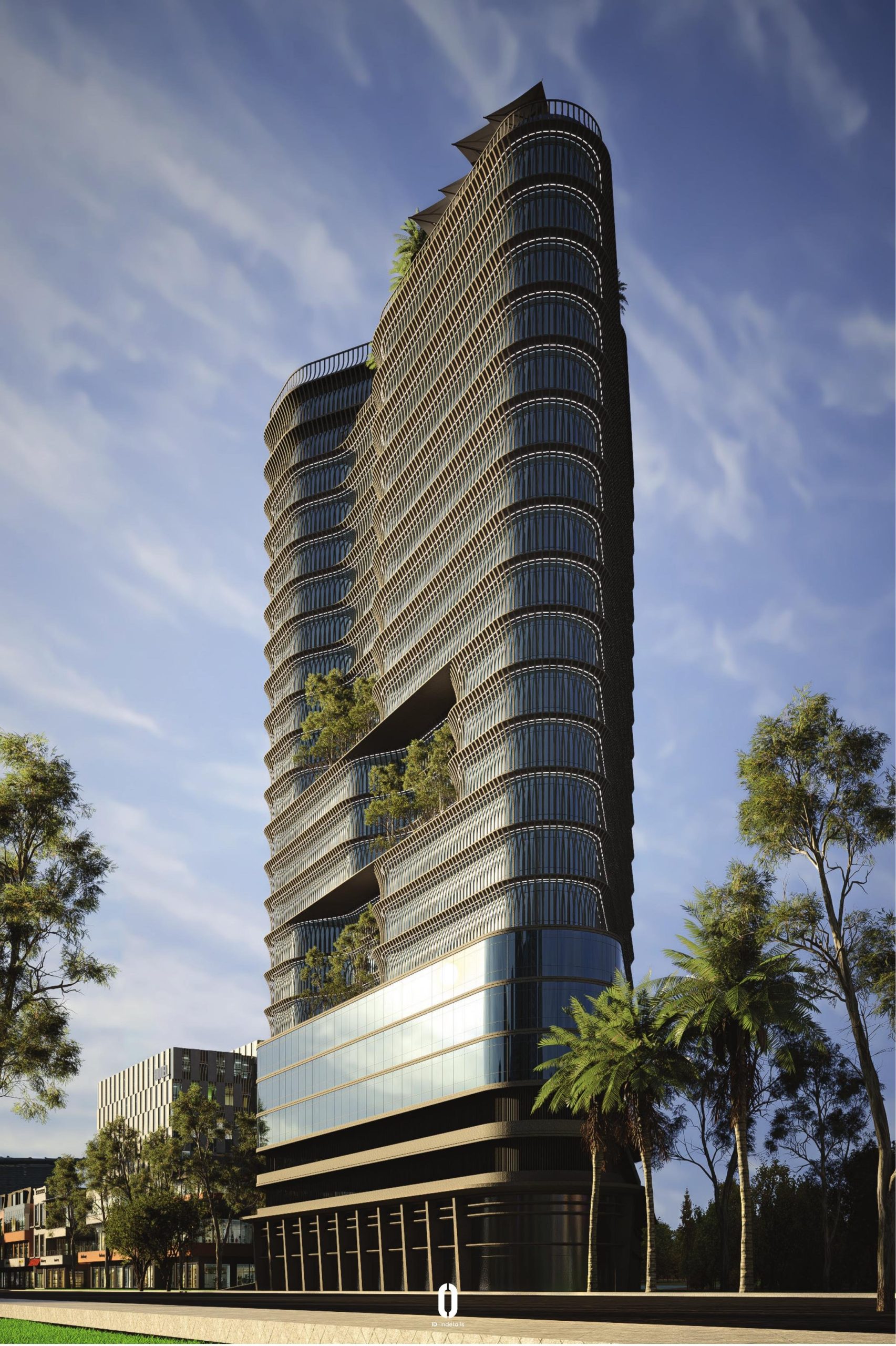 R+20 New Skyline — Sunset Facade View